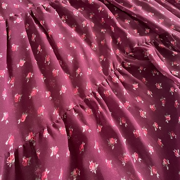 ASOS Tiered Mesh Prairie Dress - Picture 4 of 4